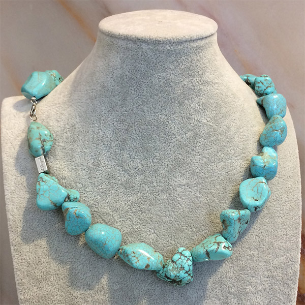 Turquoise Necklace 8mm Made in Italy