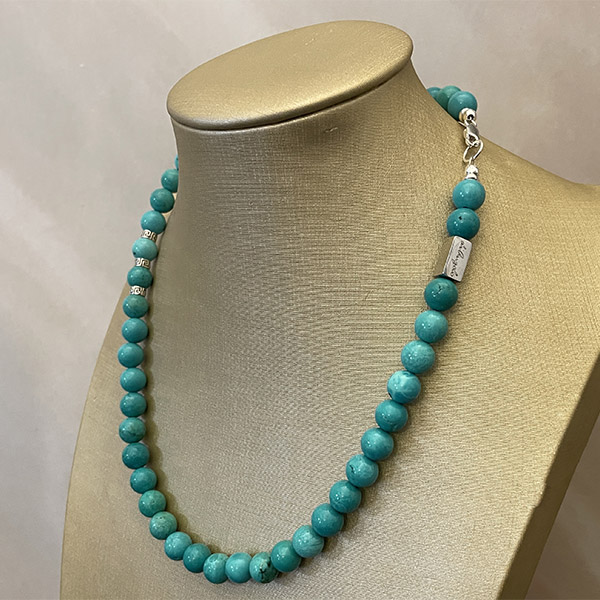 Turquoise Necklace 8mm Made in Italy