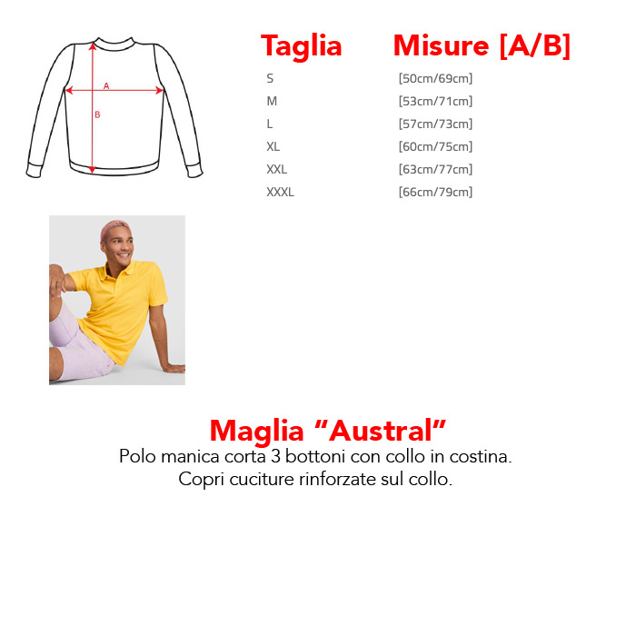 Polo da Uomo Stampata Miglior Prezzo Austral - immagine 2