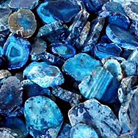Blue Striped Onyx Agate