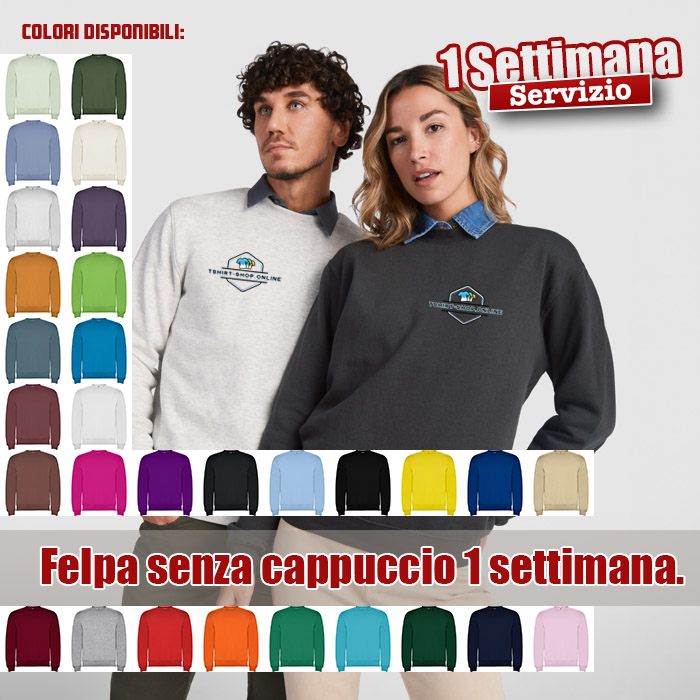 Felpa da Uomo e Donna senza cappuccio Clasica