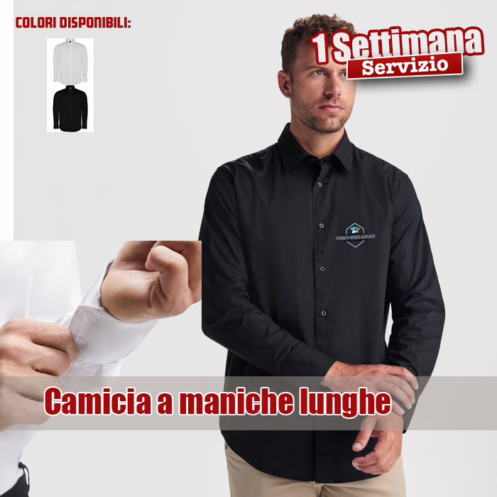 Camicia Uomo manica lunga cotone Moscu