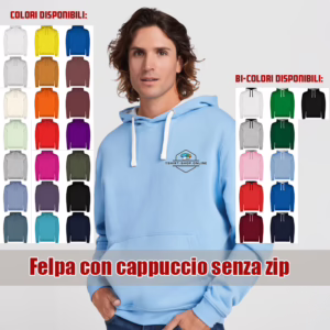 Felpa stampata con cappuccio senza zip Urban
