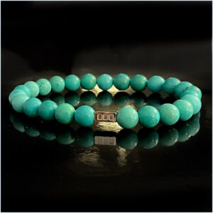 Turquoise Bracelet 8mm Italian Luxury Bracelets