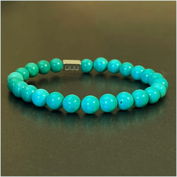 Turquoise Bracelet 6mm Italian Luxury Bracelets