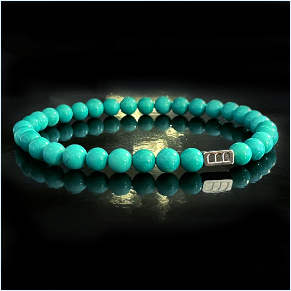 Turquoise Bracelet 6mm Italian Luxury Bracelets