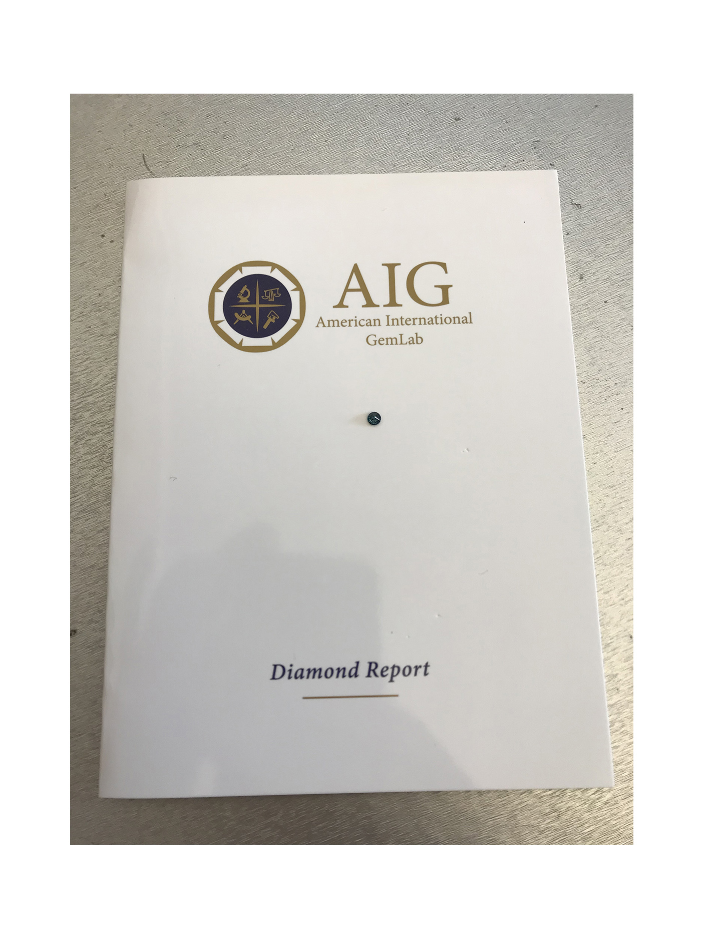 0.17 Cts Sparkling Rare Blue Color Natural Diamond + AIG Certificate - Image 3