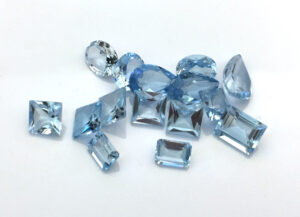 32.96 Ct Natural Blue Topaz Parcel | 15 Matching Faceted Gemstones | Jewelry Grade